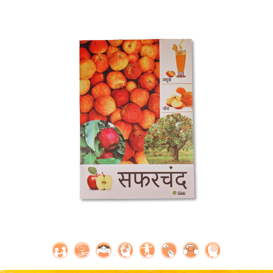 Chitracard Today's Fruit A4 | चित्रकार्ड आजचा फळ A4
